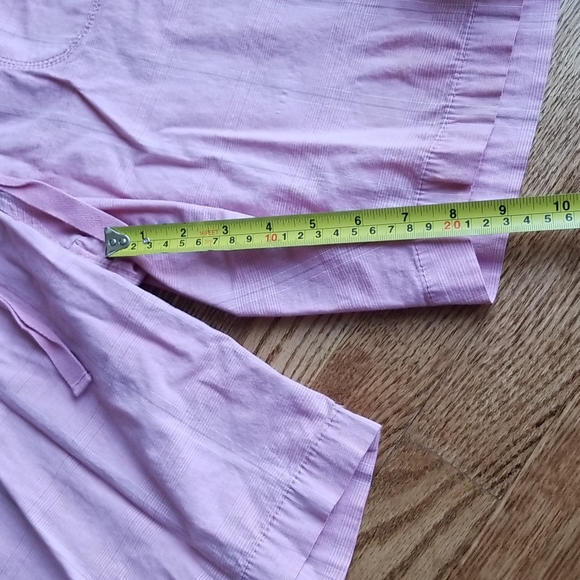 (16) Faded Glory Cotton Blend Light Plaid Shorts Pastel Casual Farmhouse - Picture 7 of 8